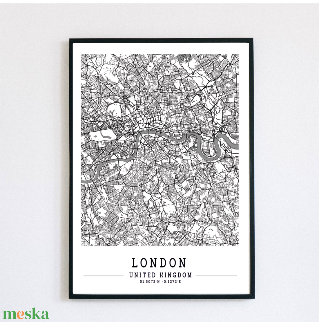 Minimalista LONDON fekete-fehér dekorációs térkép - otthon & életmód - dekoráció - kép & falikép - poszter - Meska.hu Minimalista LONDON fekete-fehér dekorációs térkép - otthon & életmód - dekoráció - kép & falikép - poszter - Meska.hu
