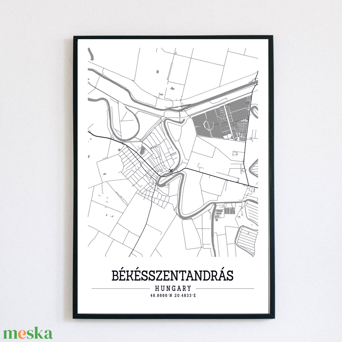 Békésszentandrás fekete-fehér minimalista dekorációs térkép - otthon & életmód - dekoráció - kép & falikép - poszter - Meska.hu Békésszentandrás fekete-fehér minimalista dekorációs térkép - otthon & életmód - dekoráció - kép & falikép - poszter - Meska.hu