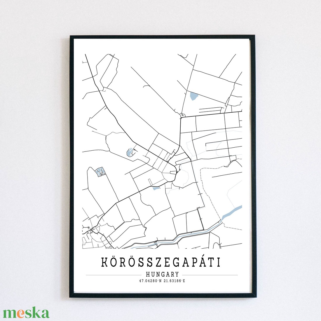 Minimalista Körösszegapáti fekete-fehér dekorációs térkép - otthon & életmód - dekoráció - kép & falikép - plakát - Meska.hu Minimalista Körösszegapáti fekete-fehér dekorációs térkép - otthon & életmód - dekoráció - kép & falikép - plakát - Meska.hu