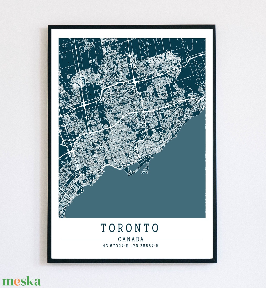 Minimalista Toronto (Kanada) színes dekorációs térkép - otthon & életmód - dekoráció - kép & falikép - plakát - Meska.hu Minimalista Toronto (Kanada) színes dekorációs térkép - otthon & életmód - dekoráció - kép & falikép - plakát - Meska.hu