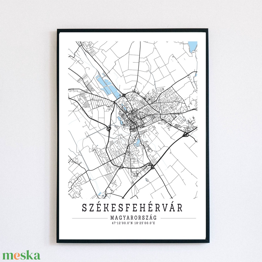 Székesfehérvár fekete-fehér minimalista dekorációs térkép - otthon & életmód - dekoráció - kép & falikép - poszter - Meska.hu Székesfehérvár fekete-fehér minimalista dekorációs térkép - otthon & életmód - dekoráció - kép & falikép - poszter - Meska.hu