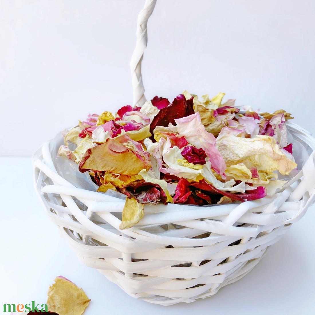 Szárított tarka rózsaszirmok (10 db) - esküvő - dekoráció - helyszíni dekor - Meska.hu