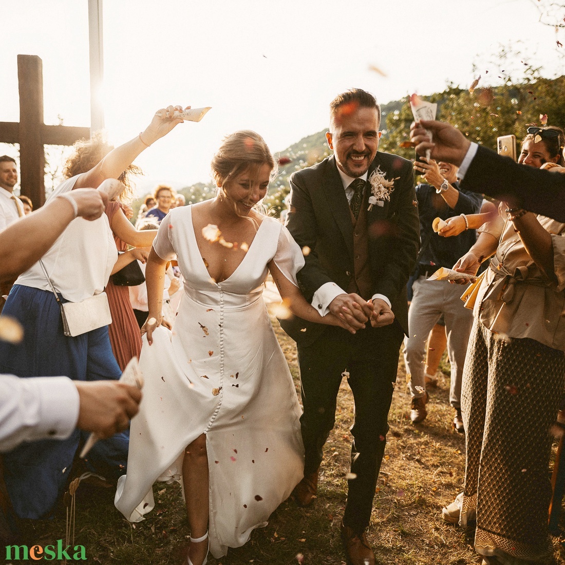 Szárított tarka rózsaszirmok (10 db) - esküvő - dekoráció - helyszíni dekor - Meska.hu