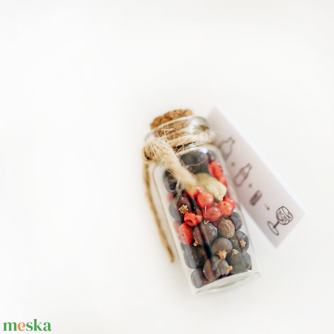 GinTonik fűszerkeverék üvegcsében - esküvő - emlék & ajándék - köszönőajándék - Meska.hu