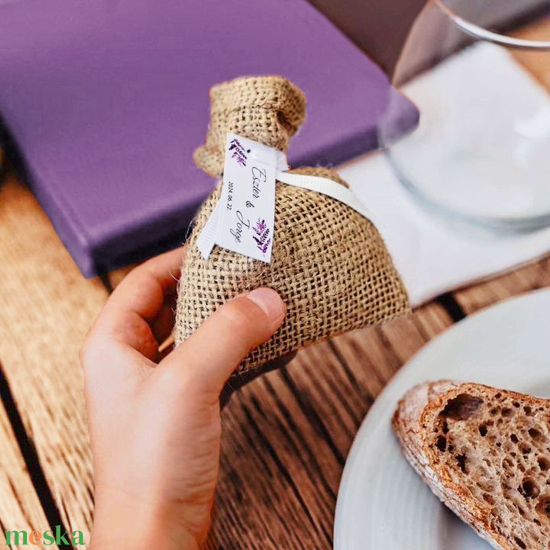 Levendula zsákocskában - esküvő - emlék & ajándék - köszönőajándék - Meska.hu