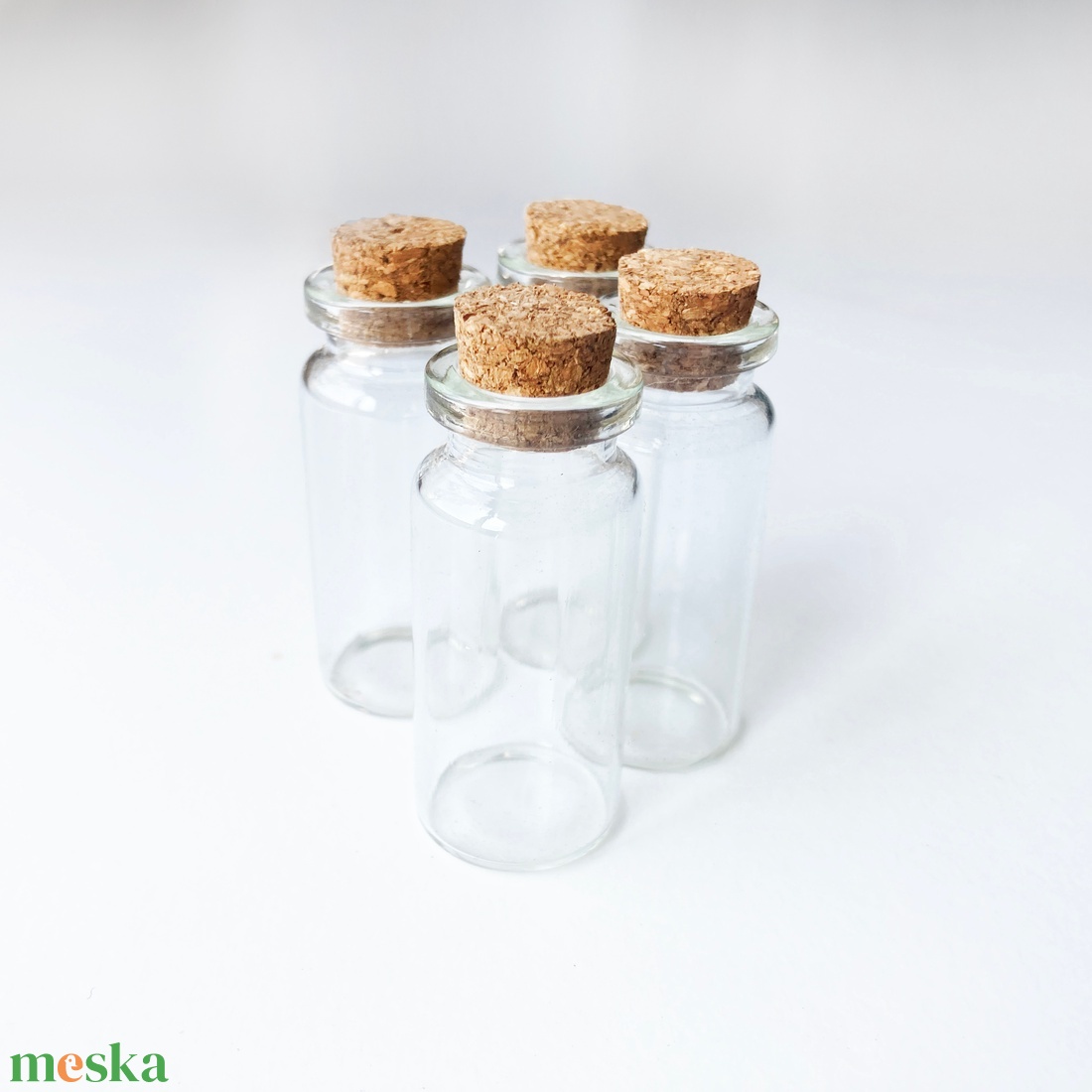 Mini üvegcse parafadugóval - kellékek & szerszámok - dekorációs kellékek - egyéb kellékek - Meska.hu