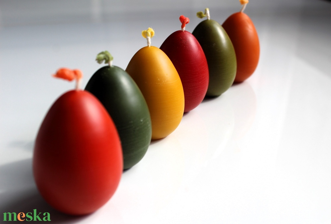 Húsvéti hímes tojás gyertya - otthon & életmód - gyertya, illat, aroma - gyertya - Meska.hu