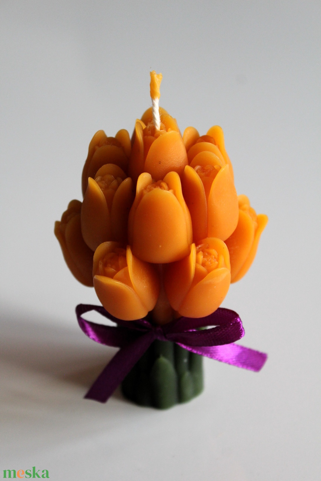 Tulipán örökcsokor méhviaszgyertya  - otthon & életmód - gyertya, illat, aroma - gyertya - Meska.hu
