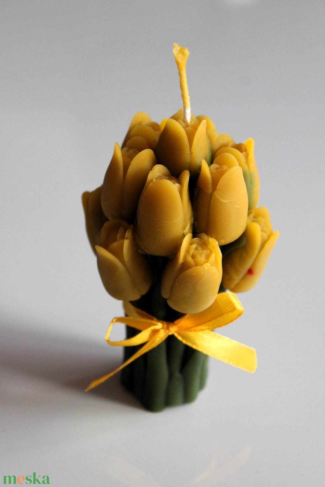 Tulipán örökcsokor méhviaszgyertya  - otthon & életmód - gyertya, illat, aroma - gyertya - Meska.hu