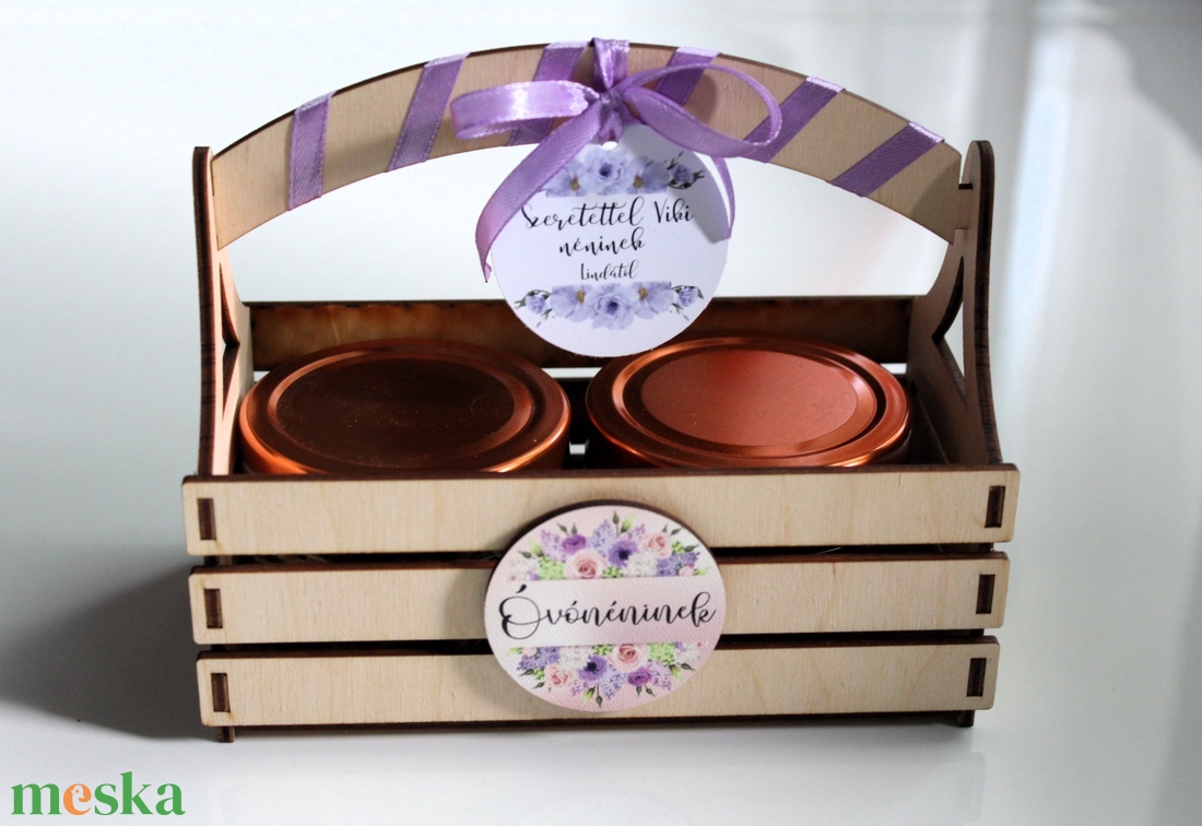 Óvónéninek édes ajándékkosár - élelmiszer - méz & propolisz - Meska.hu