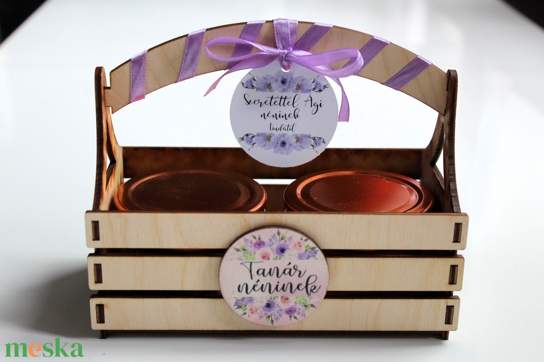 Tanár néninek édes ajándékkosár - élelmiszer - méz & propolisz - Meska.hu