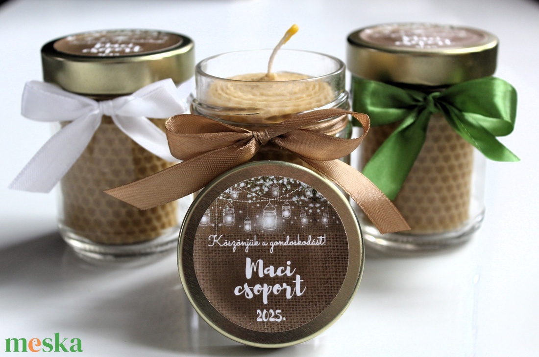 Óvodai, bölcsödei, iskolai ballagási méhviaszgyertyás ajándék - otthon & életmód - gyertya, illat, aroma - gyertya - Meska.hu
