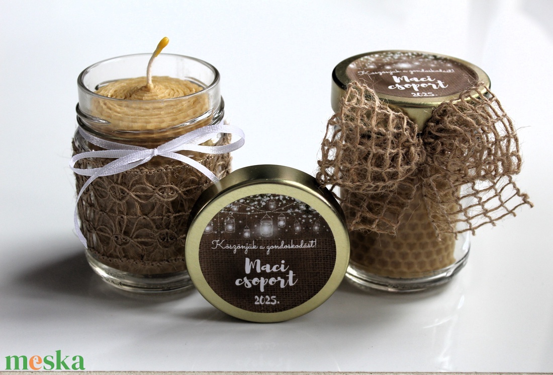 Óvodai, bölcsödei, iskolai ballagási méhviaszgyertyás ajándék - otthon & életmód - gyertya, illat, aroma - gyertya - Meska.hu