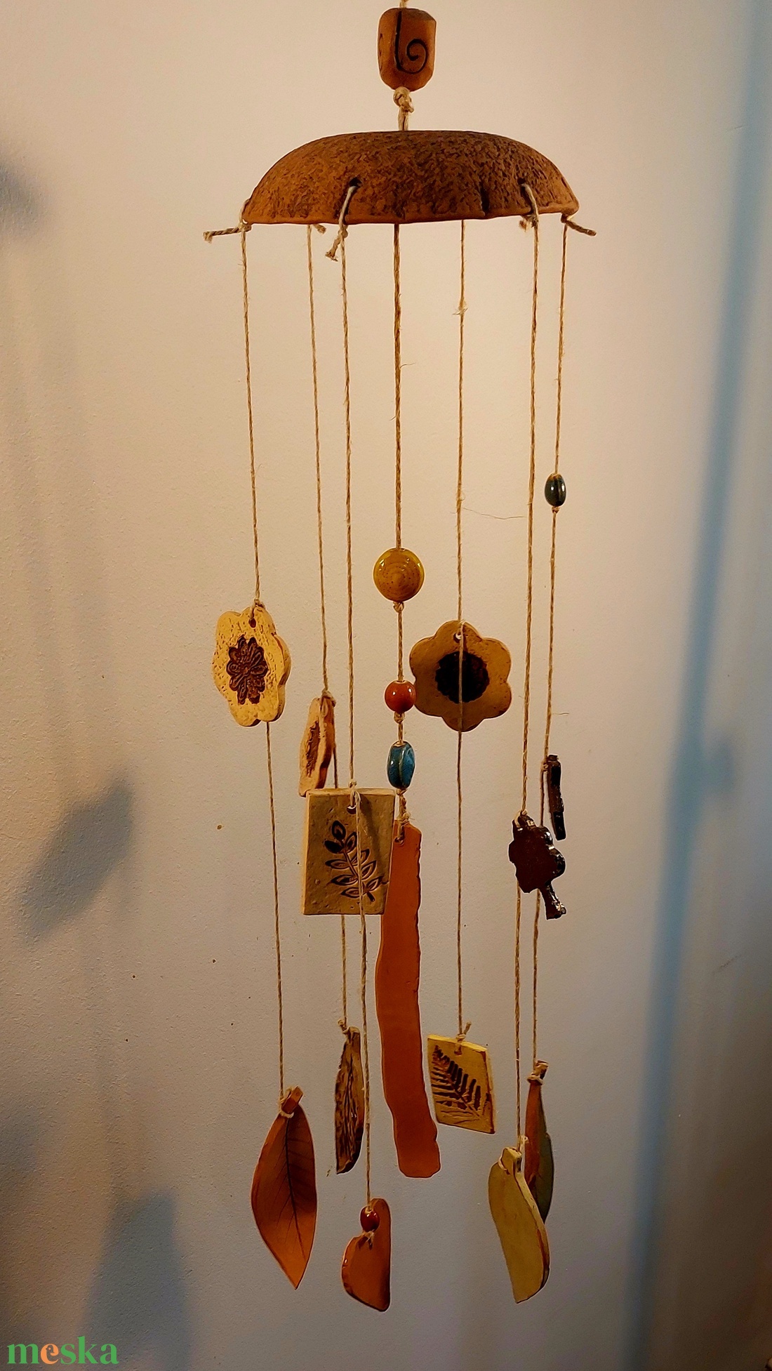 Kerámia szélcsengő - otthon & életmód - ház & kert - szélcsengő - Meska.hu