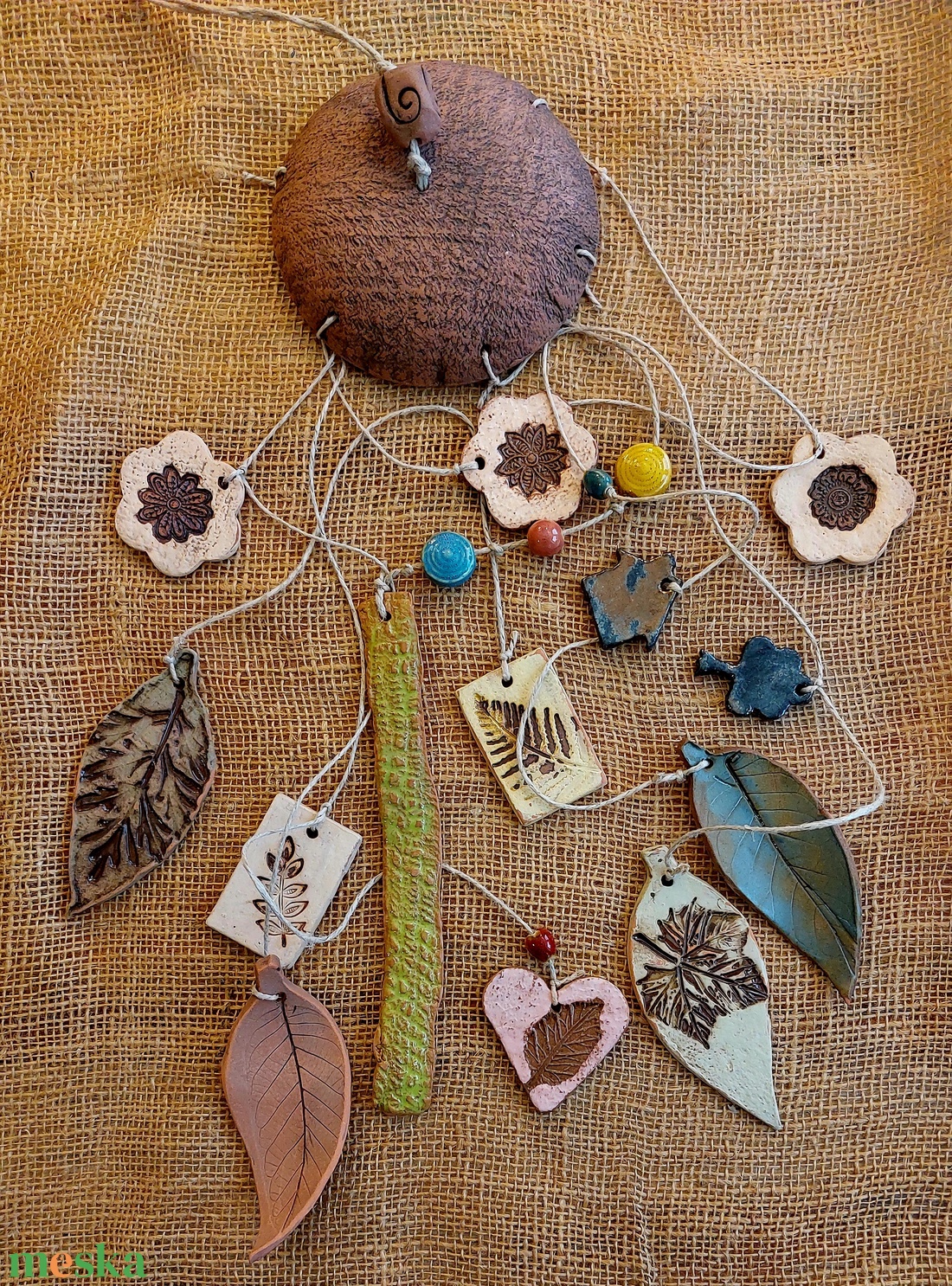 Kerámia szélcsengő - otthon & életmód - ház & kert - szélcsengő - Meska.hu