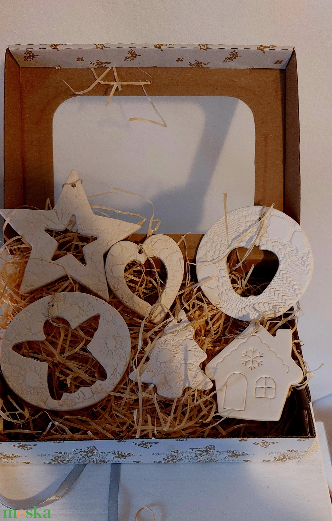 Fenyőfadísz, Karácsonyfadísz - karácsony - adventi díszek - adventi ablakdekoráció - Meska.hu