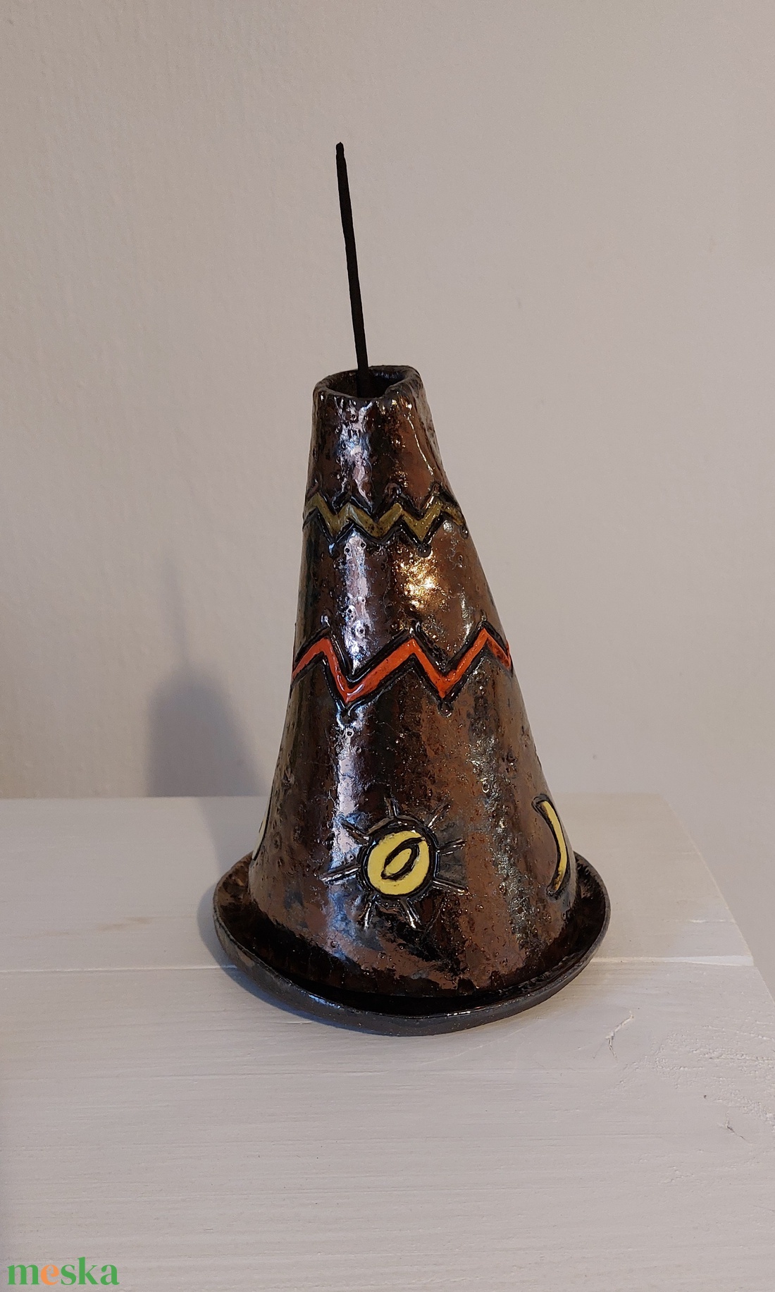 Füstölőtartó, Indián sátor füstölő - otthon & életmód - dekoráció - spiritualitás - füstölő és füstölőtartó - Meska.hu