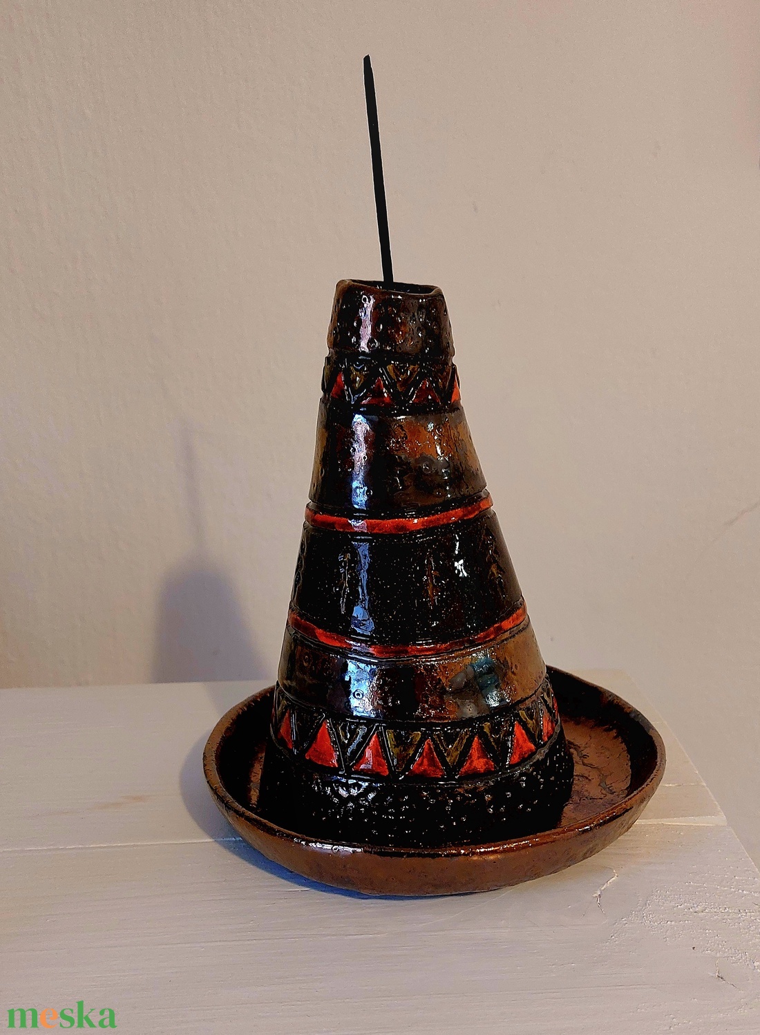 Füstölőtartó, Indián sátor füstölő - otthon & életmód - dekoráció - spiritualitás - füstölő és füstölőtartó - Meska.hu