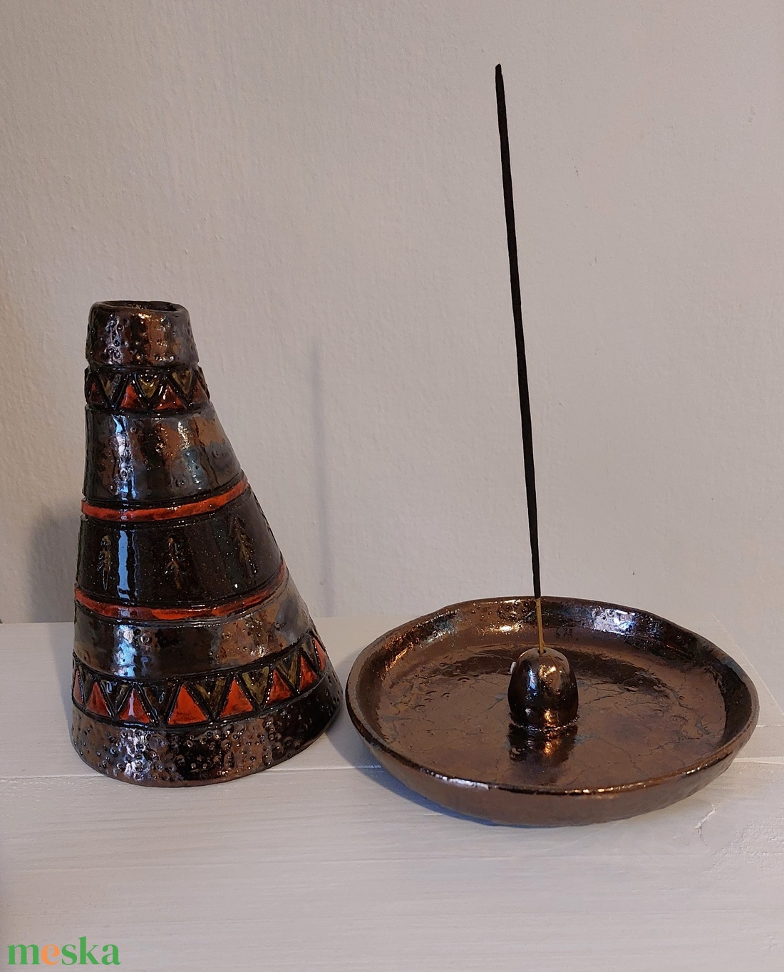 Füstölőtartó, Indián sátor füstölő - otthon & életmód - dekoráció - spiritualitás - füstölő és füstölőtartó - Meska.hu