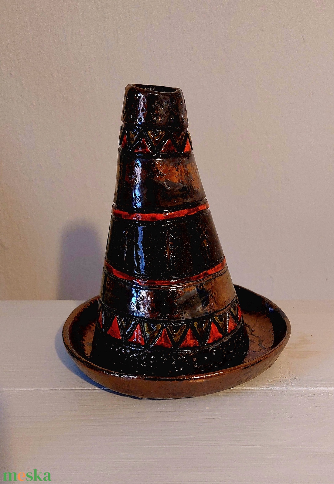 Füstölőtartó, Indián sátor füstölő - otthon & életmód - dekoráció - spiritualitás - füstölő és füstölőtartó - Meska.hu