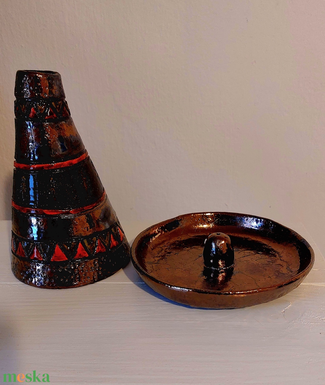 Füstölőtartó, Indián sátor füstölő - otthon & életmód - dekoráció - spiritualitás - füstölő és füstölőtartó - Meska.hu