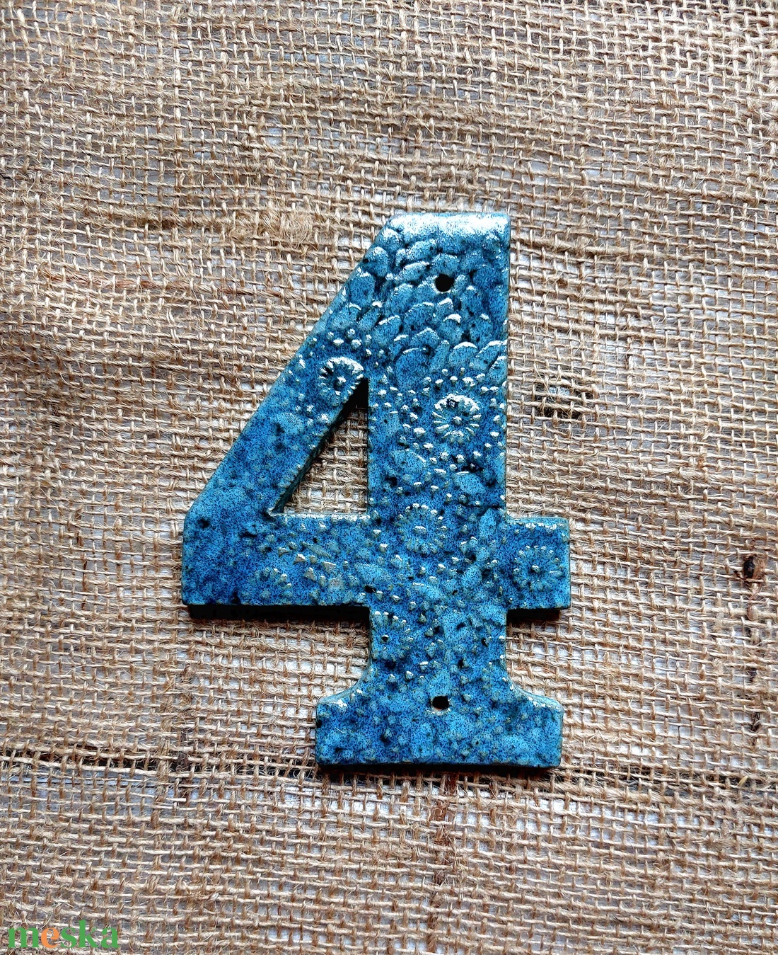 Kerámia házszám - otthon & életmód - ház & kert - házszám - Meska.hu