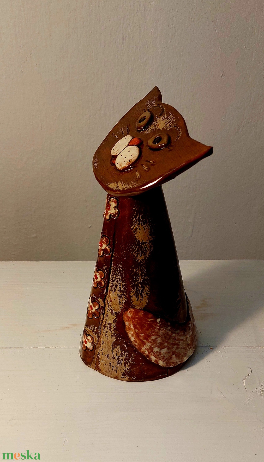 Kerámia cica - otthon & életmód - dekoráció - spiritualitás - füstölő és füstölőtartó - Meska.hu