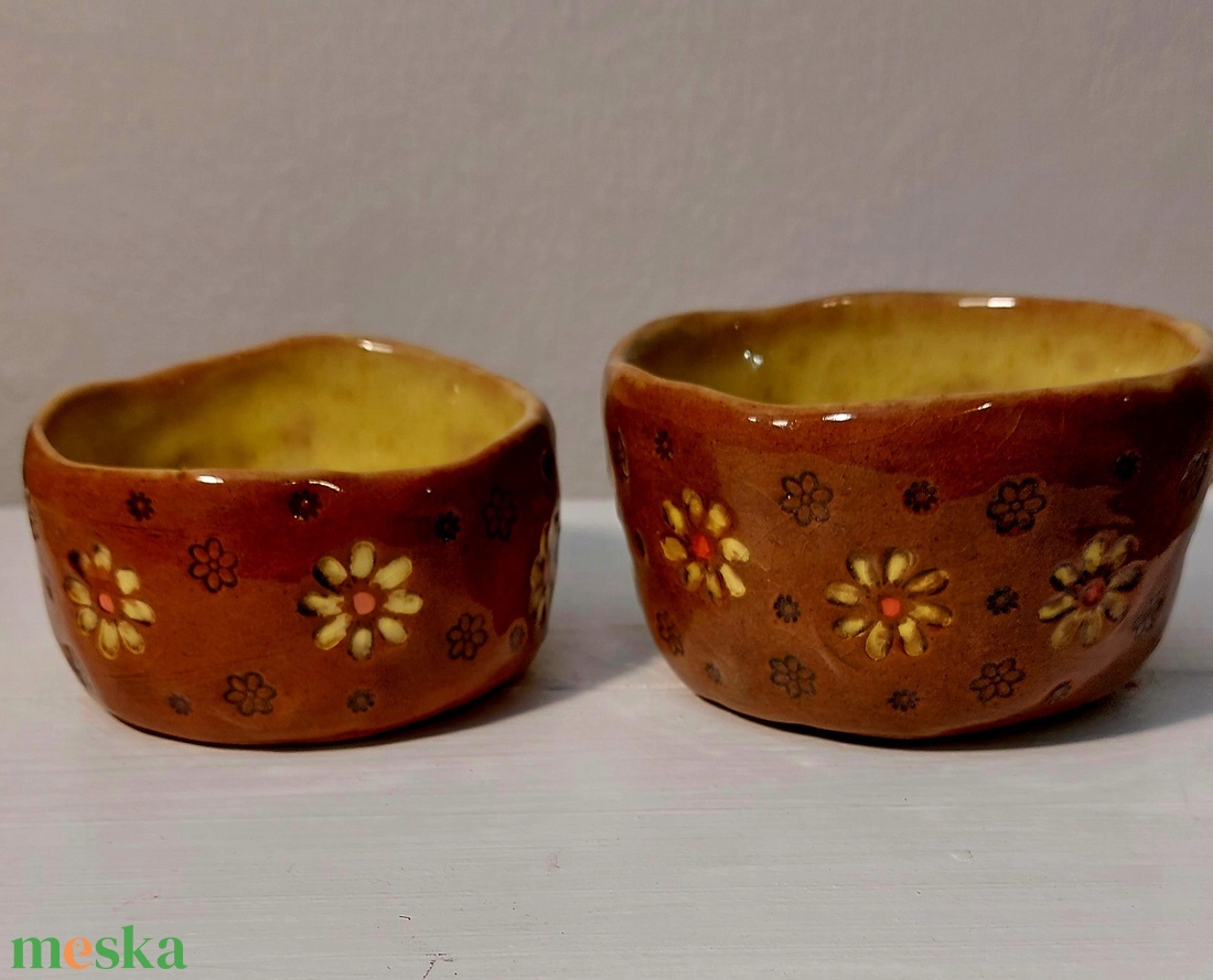 Kerámia kaspók, vagy kínáló tálkák - otthon & életmód - dekoráció - spiritualitás - füstölő és füstölőtartó - Meska.hu