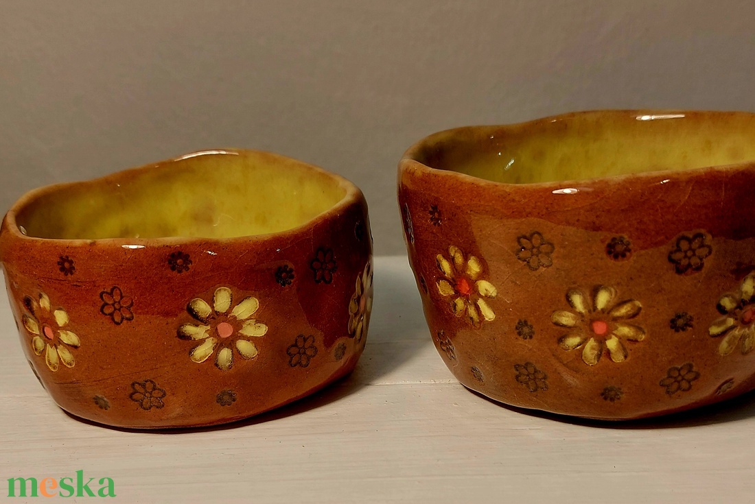 Kerámia kaspók, vagy kínáló tálkák - otthon & életmód - dekoráció - spiritualitás - füstölő és füstölőtartó - Meska.hu