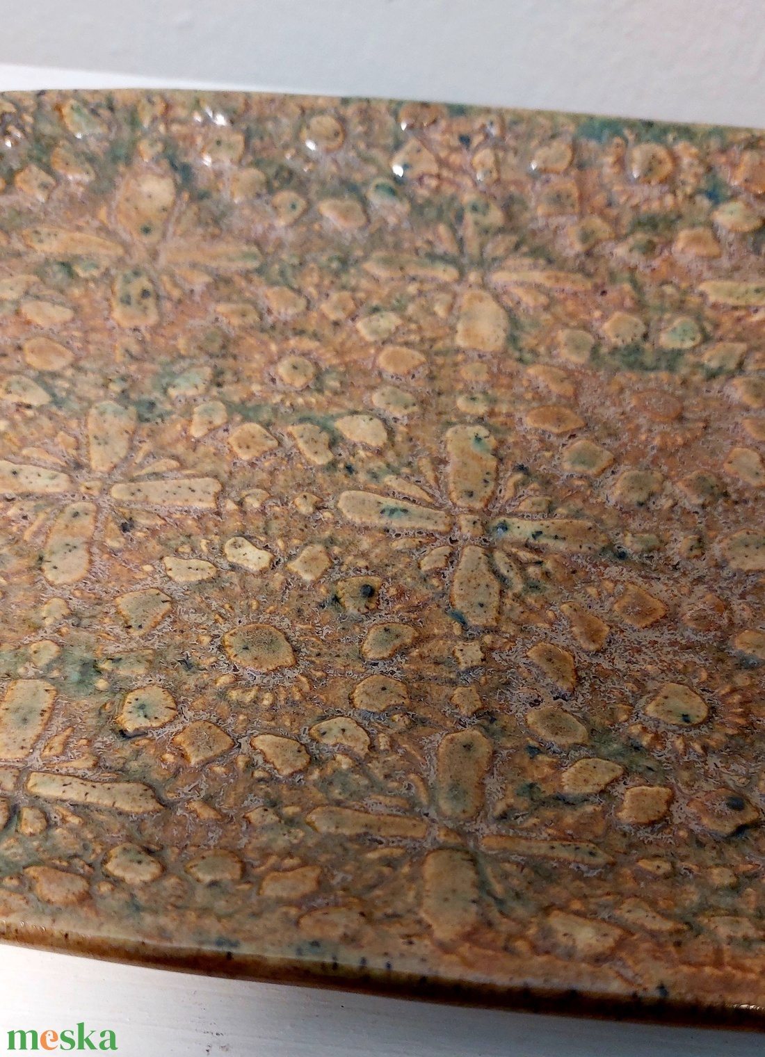 Kerámia ovális kínáló tál - otthon & életmód - konyhafelszerelés, tálalás - tálalás - tányér & étkészlet - Meska.hu