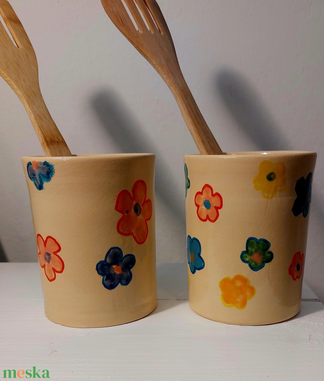 Kerámia fakanáltartók, evőeszköz tartók - otthon & életmód - konyhafelszerelés, tálalás - tálalás - tányér & étkészlet - Meska.hu