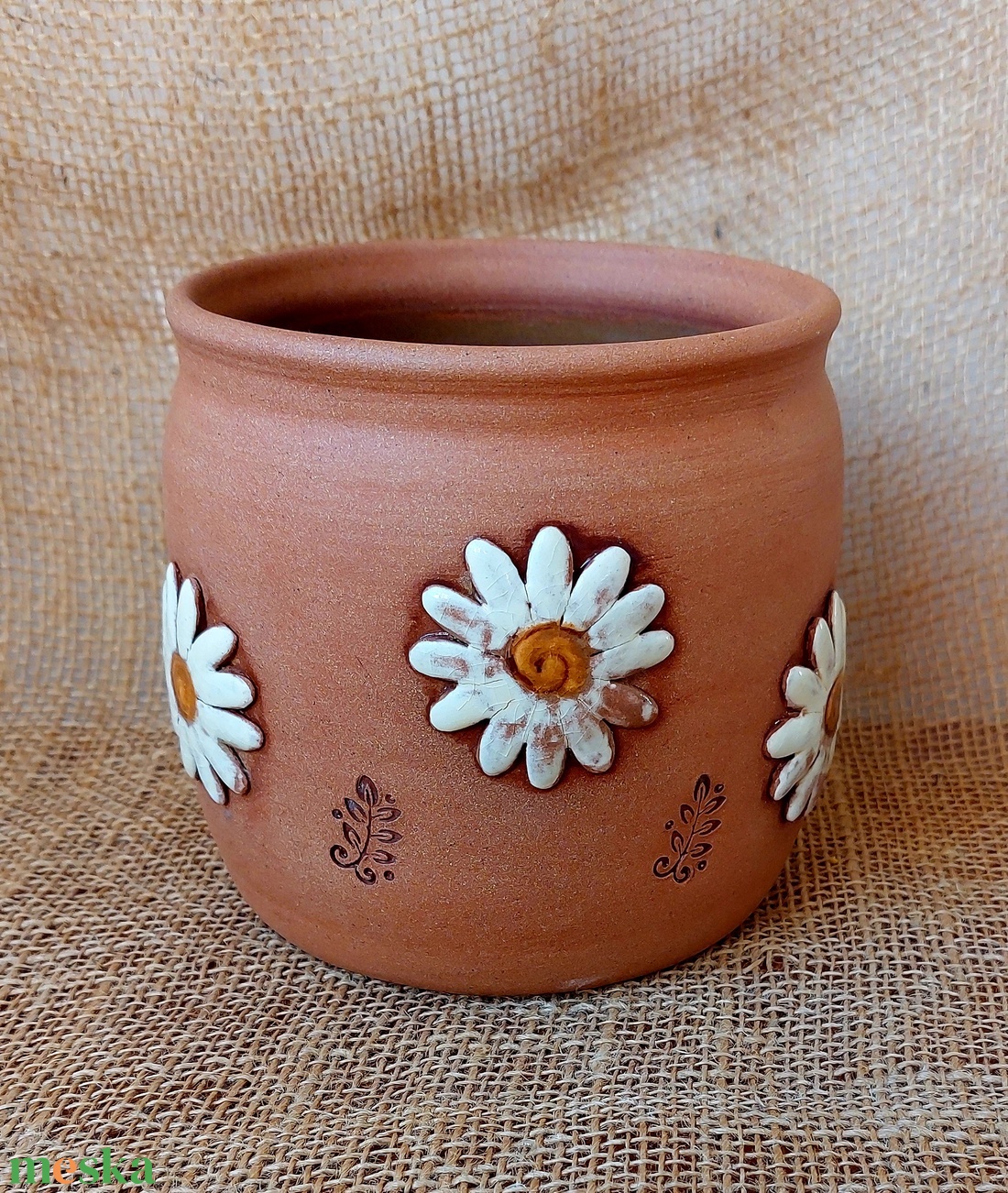 Kerámia kaspó - otthon & életmód - virágdekoráció - virágtartó - kaspó - Meska.hu