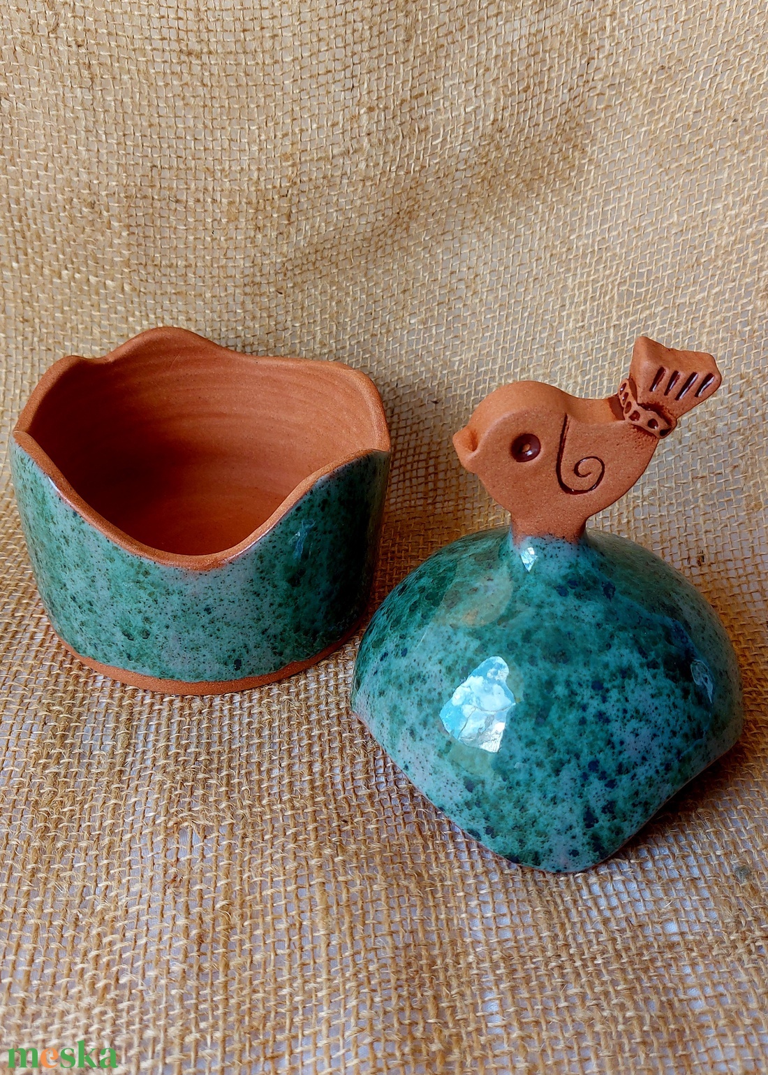 Kerámia cukorkatartó - otthon & életmód - konyhafelszerelés, tálalás - konyhai tárolás - fűszertartó - Meska.hu