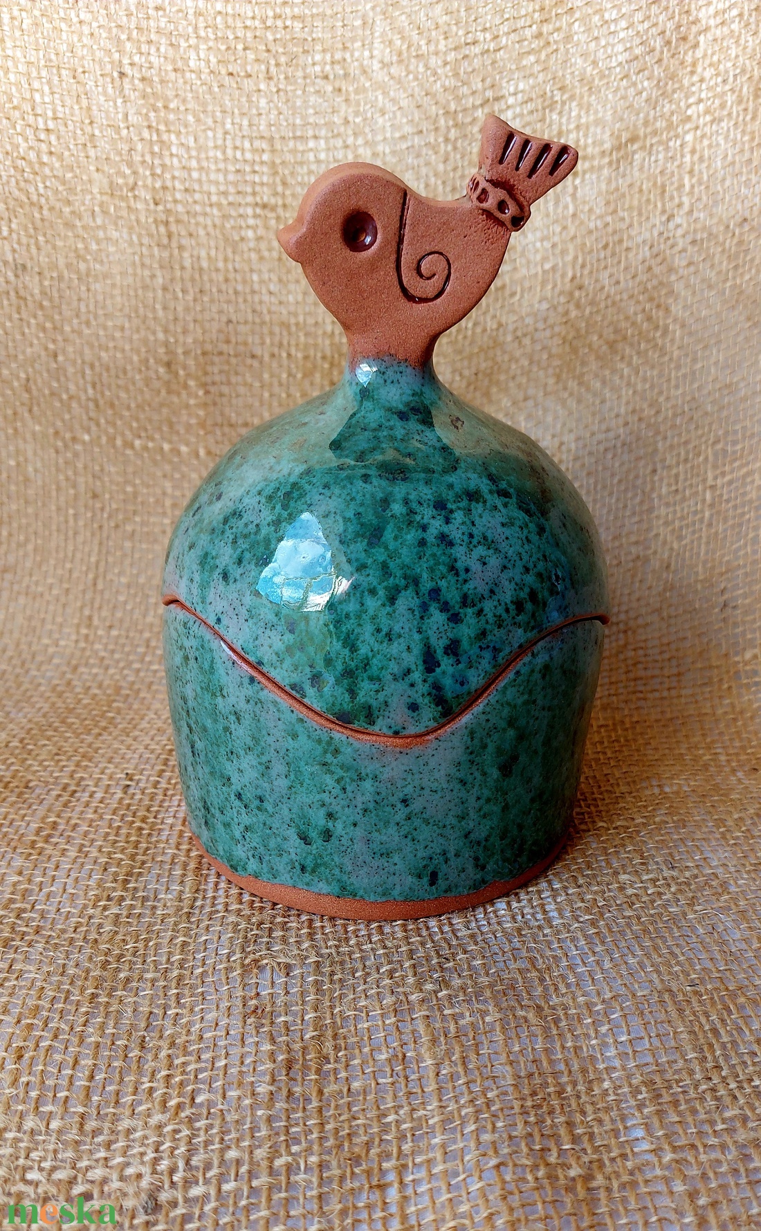 Kerámia cukorkatartó - otthon & életmód - konyhafelszerelés, tálalás - konyhai tárolás - fűszertartó - Meska.hu