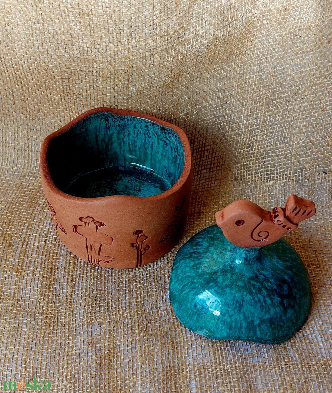 Kerámia cukorkatartó - otthon & életmód - konyhafelszerelés, tálalás - konyhai tárolás - fűszertartó - Meska.hu