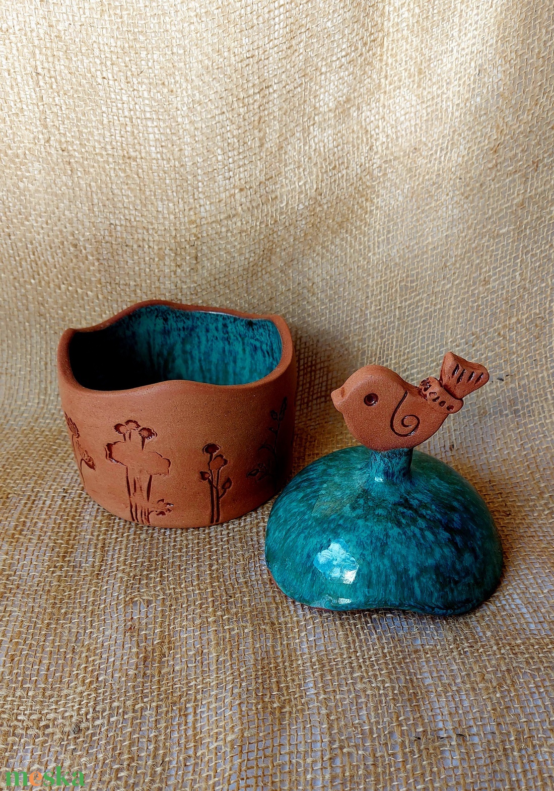 Kerámia cukorkatartó - otthon & életmód - konyhafelszerelés, tálalás - konyhai tárolás - fűszertartó - Meska.hu