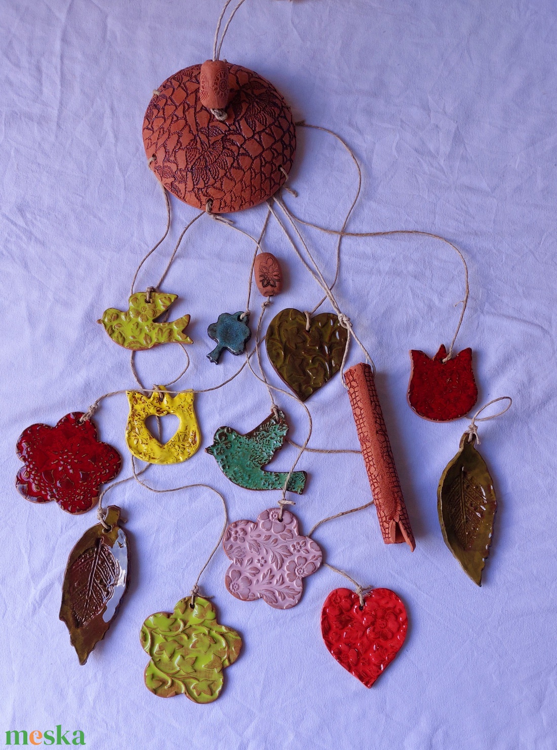 Kerámia szélcsengő - otthon & életmód - ház & kert - szélcsengő - Meska.hu