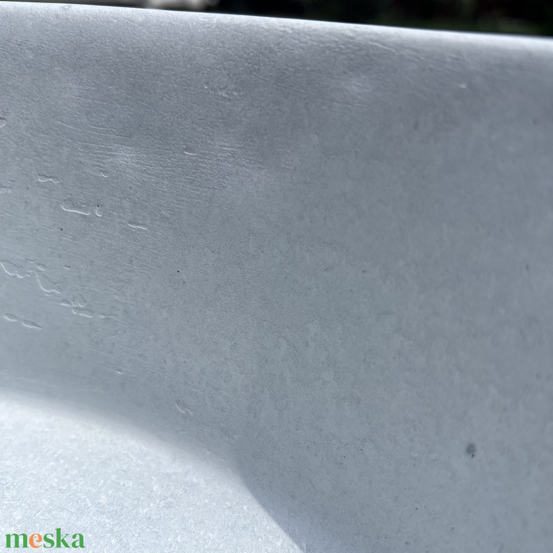 Beton mosdókagyló - Világoskék - otthon & életmód - fürdőszoba - mosdótál - Meska.hu