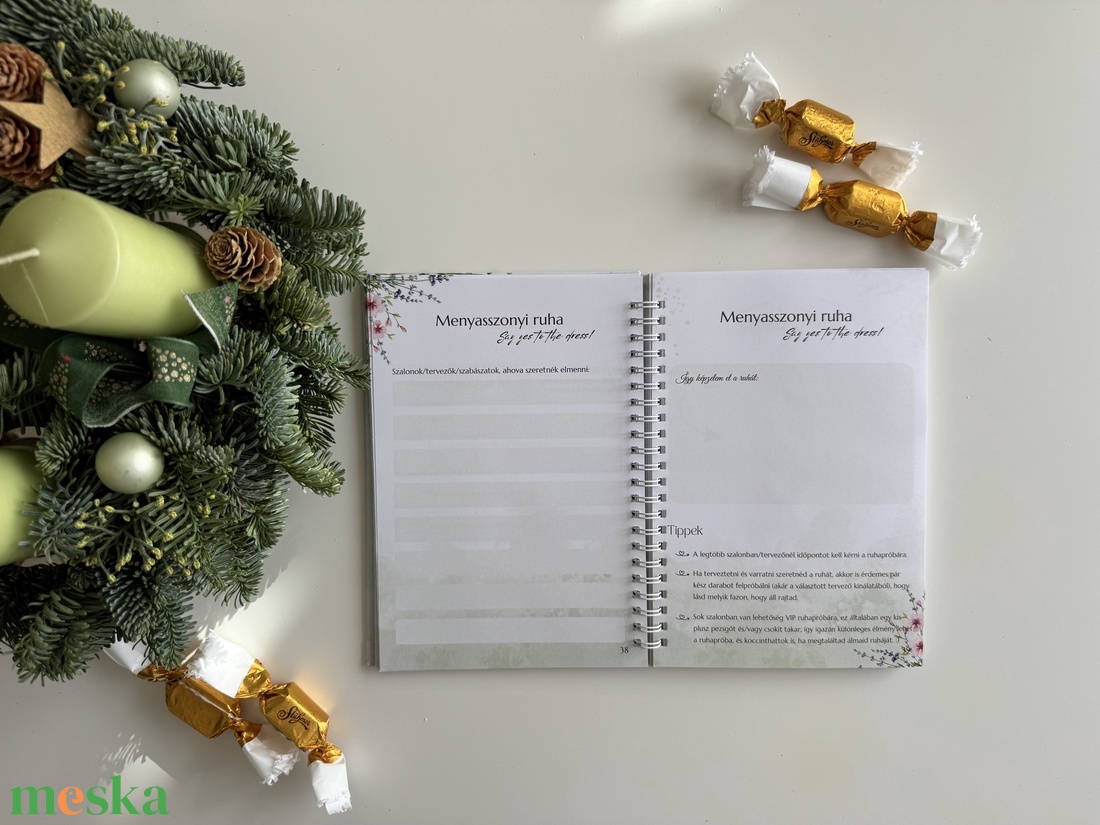 Esküvőtervező napló - esküvő - emlék & ajándék - vendégkönyv - Meska.hu