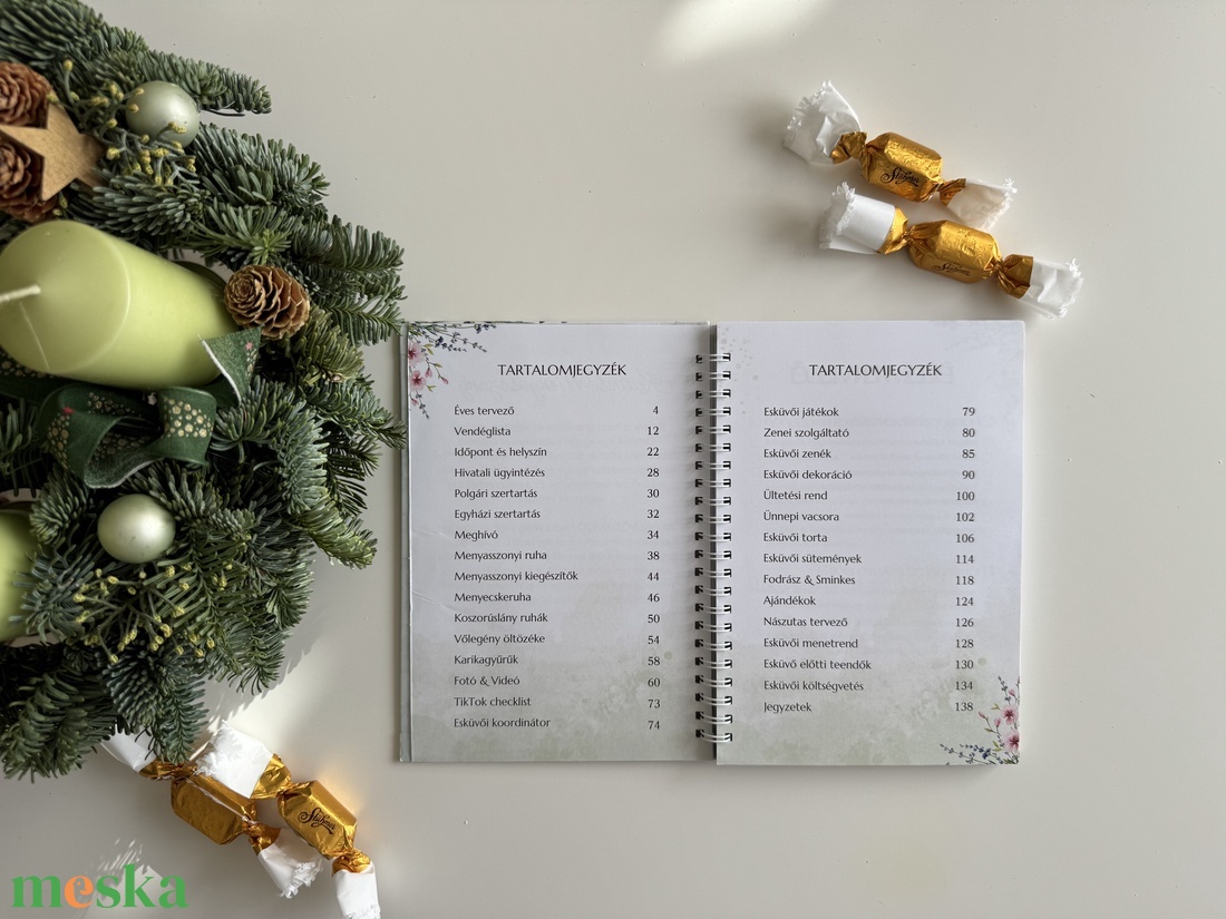 Esküvőtervező napló - esküvő - emlék & ajándék - vendégkönyv - Meska.hu