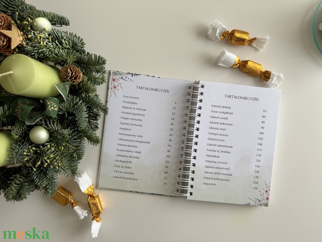 Esküvőtervező napló - esküvő - emlék & ajándék - vendégkönyv - Meska.hu