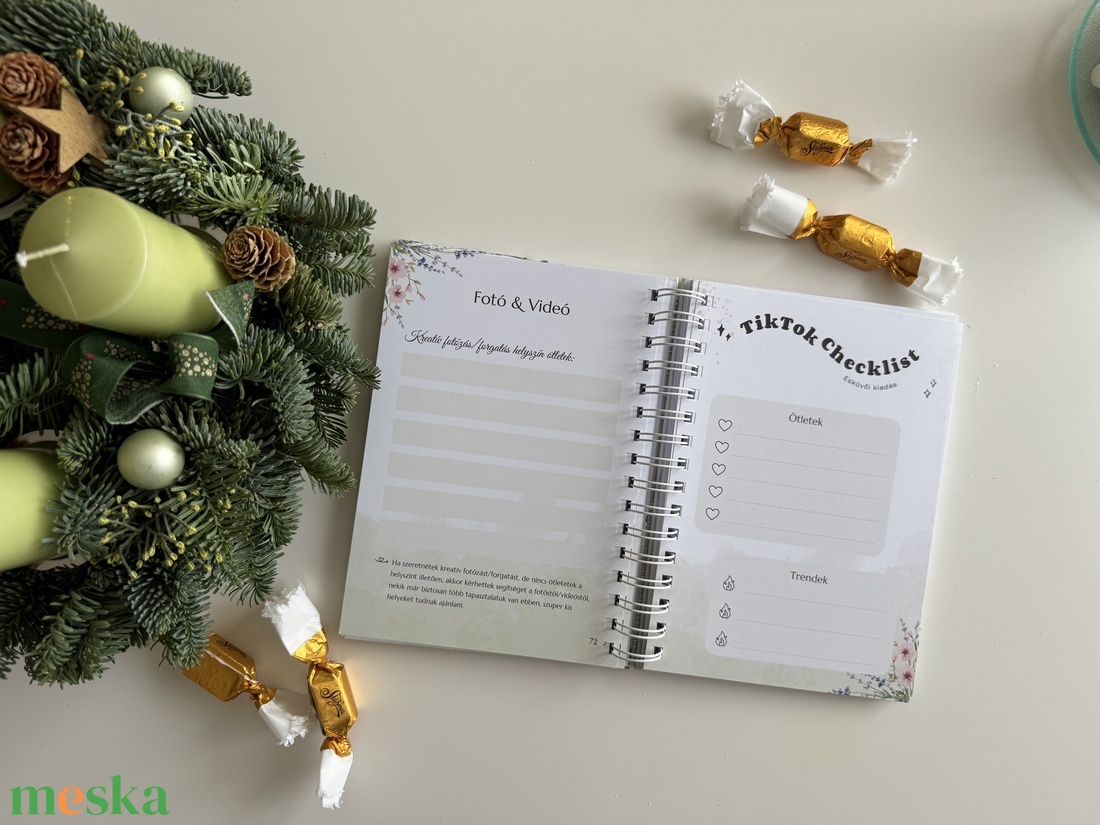 Esküvőtervező napló - esküvő - emlék & ajándék - vendégkönyv - Meska.hu