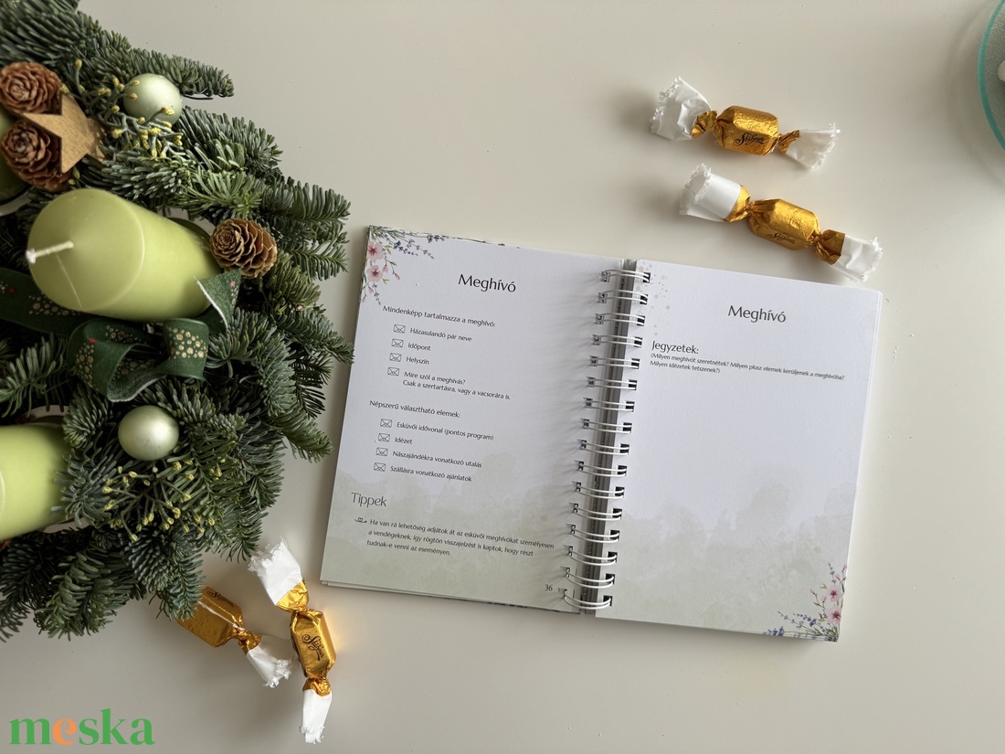 Esküvőtervező napló - esküvő - emlék & ajándék - vendégkönyv - Meska.hu