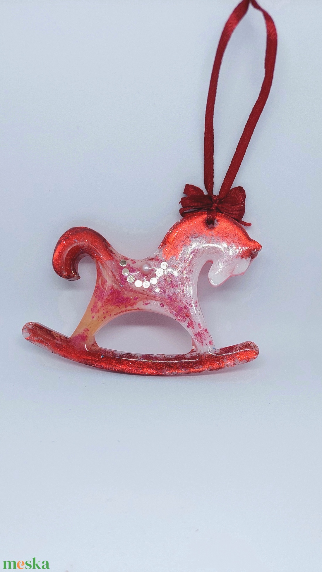 Hintaló karácsonyi dísz - karácsony - karácsonyi lakásdekoráció - karácsonyfadíszek - Meska.hu