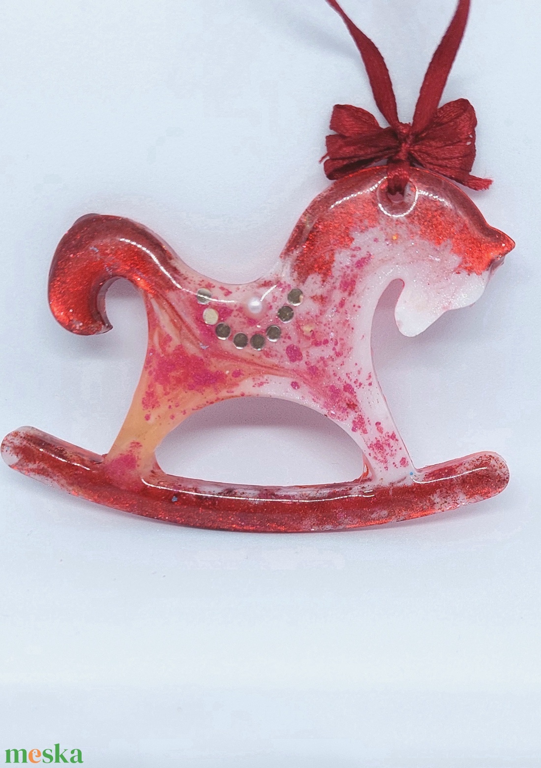 Hintaló karácsonyi dísz - karácsony - karácsonyi lakásdekoráció - karácsonyfadíszek - Meska.hu