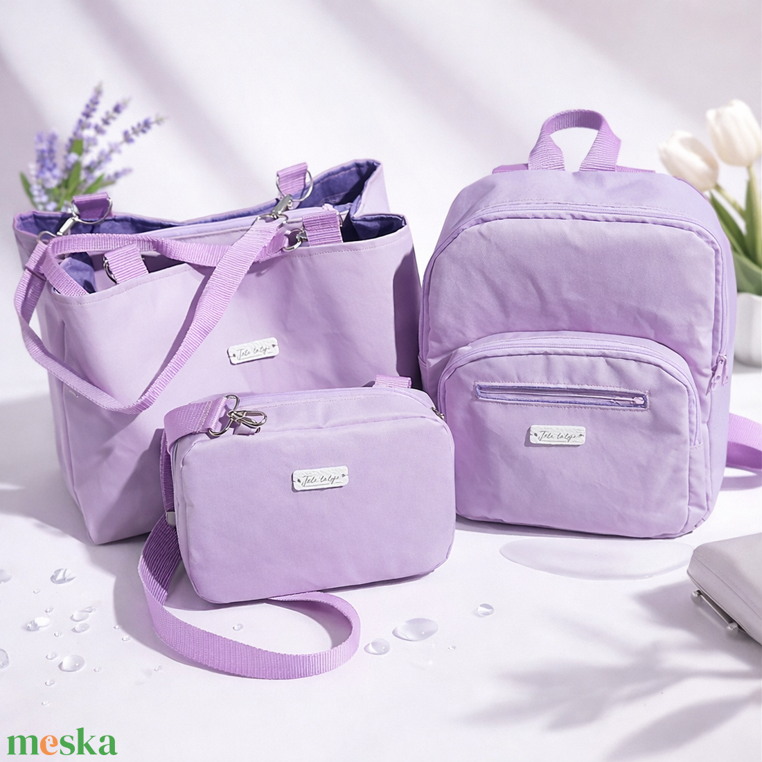 Levendula t�skakollekció - táska & tok - táska szett - Meska.hu