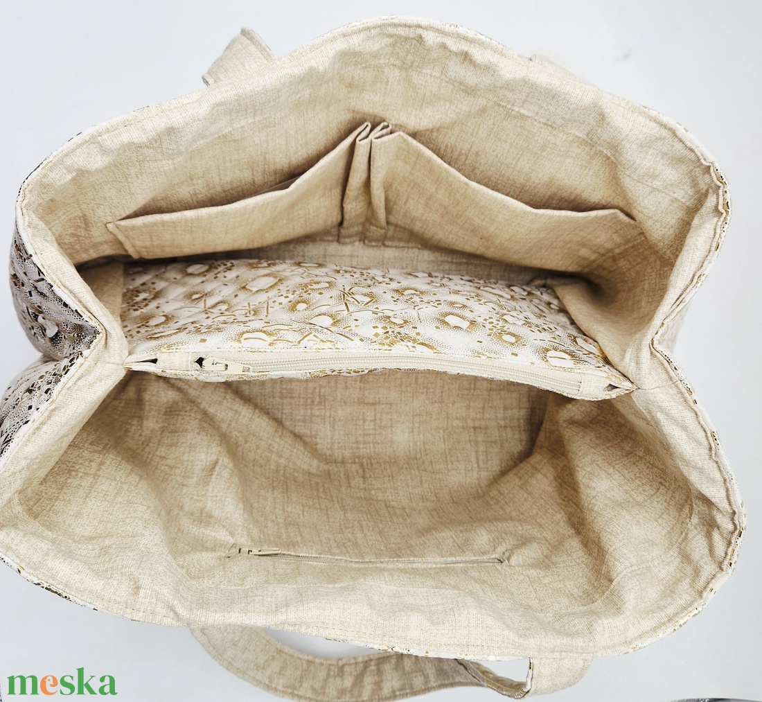 Arany táska - táska & tok - kézitáska & válltáska - nagy pakolós táska - Meska.hu