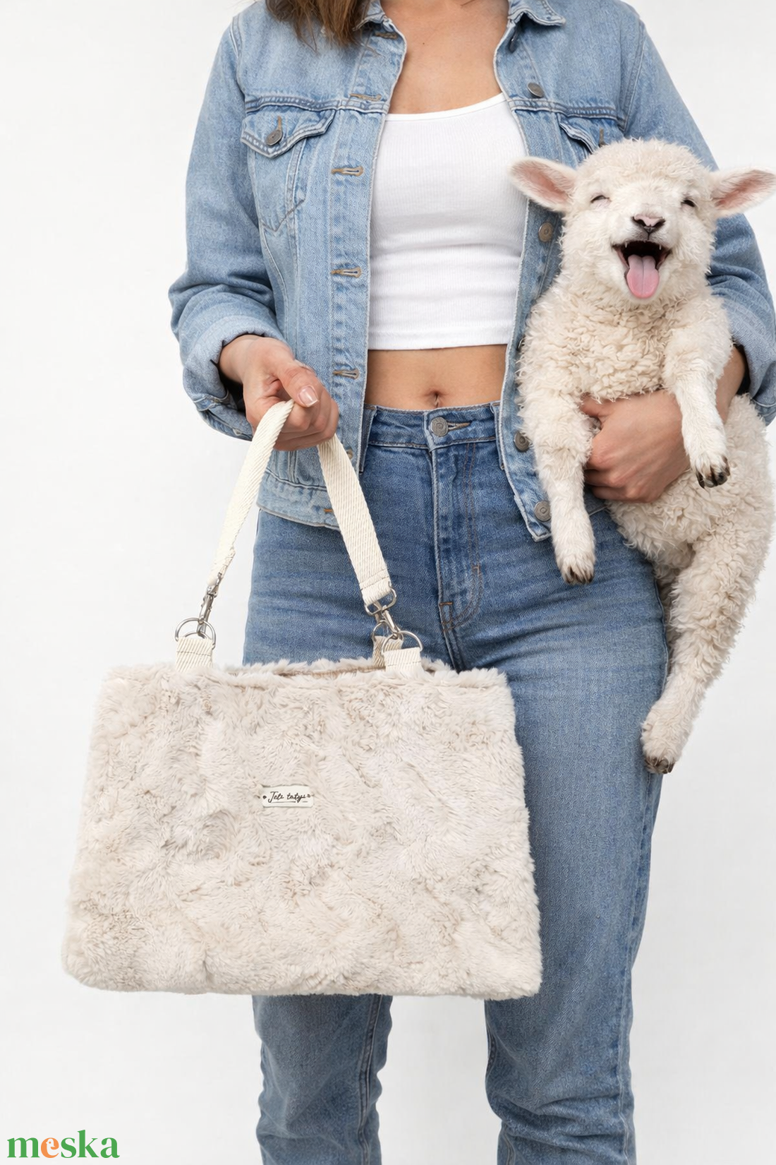 Pihe-puha műszőrme táska - táska & tok - kézitáska & válltáska - nagy pakolós táska - Meska.hu