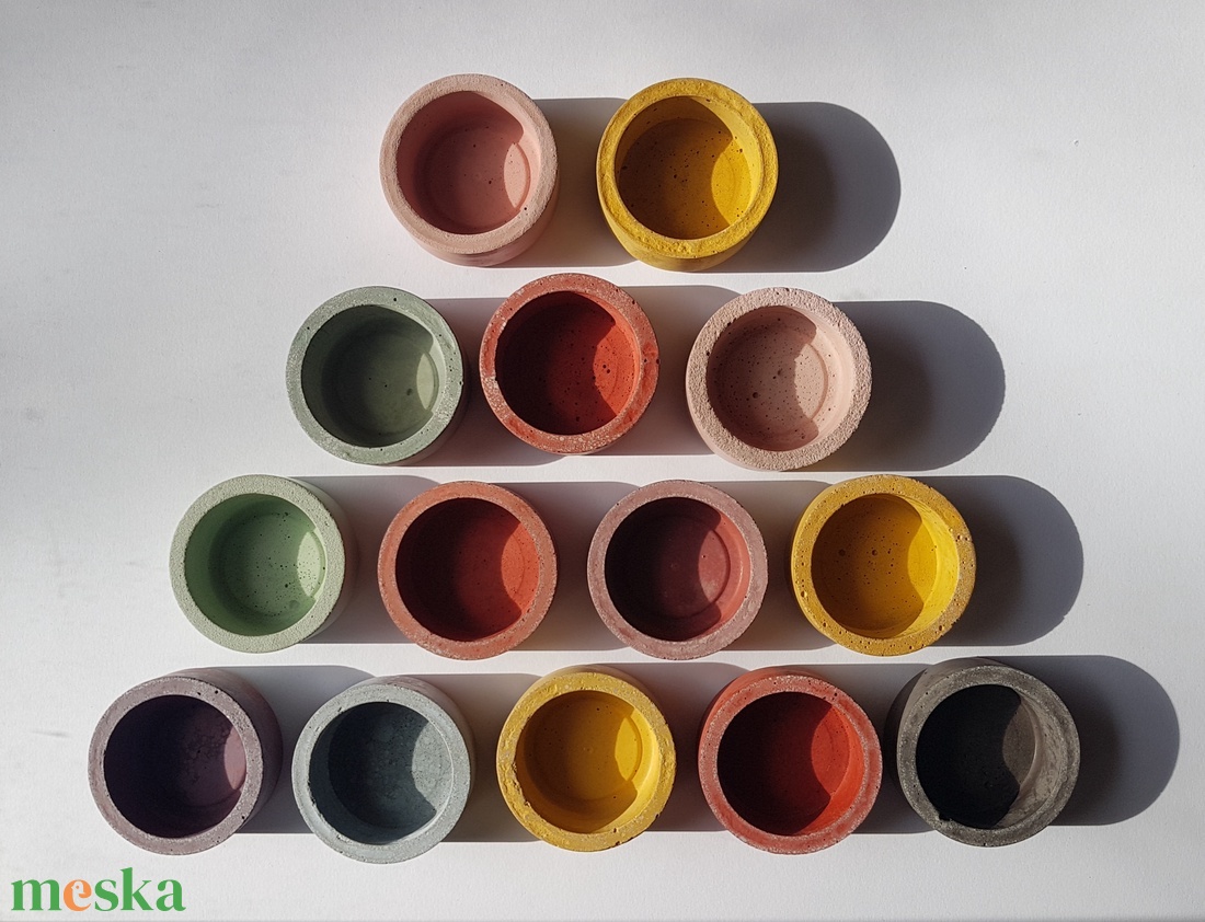 Beton mécsestartó - 7 cm - otthon & életmód - gyertya, illat, aroma - mécses és mécsestartó - Meska.hu