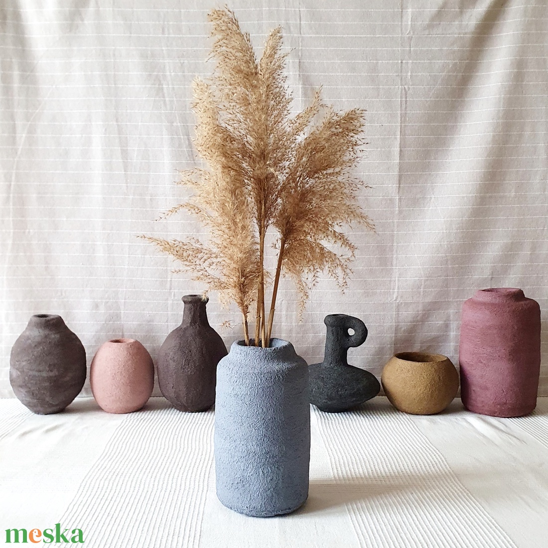 Beton váza - 24 cm - otthon & életmód - dekoráció - virágdísz és tartó - váza - Meska.hu
